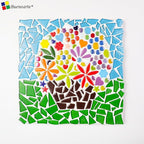 200g Ceramic Mosaic Tiles Pieces, Heart Star Oval Round Flower Shape Mosaics - Image 7