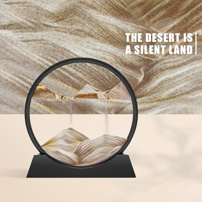Wai Danie Moving Sand Art Picture Decor, 3D Deep Sea Sandscape Liquid Motion - Image 5