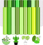 Tintnut Green Permanent Vinyl 18 Sheets 12''x10'' Solid Color Adhesive Viny | by Tintnut