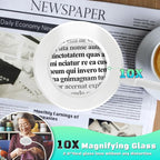10X Magnifying Glass with Light, Clip on Mganifier with Light, 48 LED Desk - Image 3