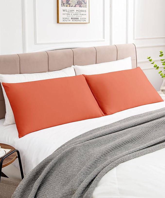 Warmstar Cotton Pillow Cases King Size Set of 2, 600 Thread Count Pillowcases - Image 2