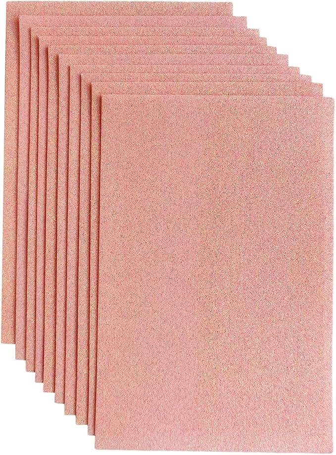 Jtnohx Glitter Felt Fabric, 8 x12 inches Felt Square Glitter by Jtnohx