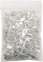 Youdiyla 100pcs Summer Beach Charms Collection, Bulk Marine Sea Animal Life - Image 6