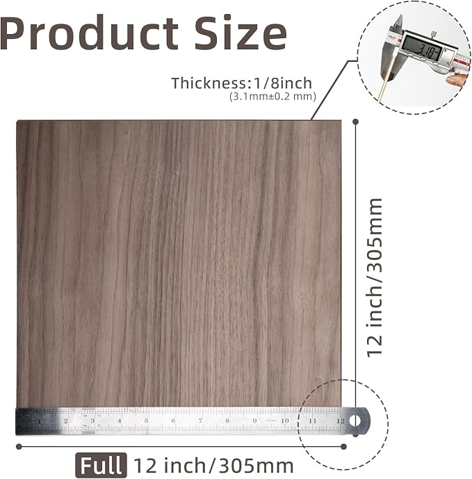 1/8" Walnut Plywood Sheets, 3mm Plywood - Image 3