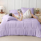 JOLLYVOGUE Twin Comforter Set, Ultra-Soft Bed in a Bag Twin Size 5 Pieces - Image 7
