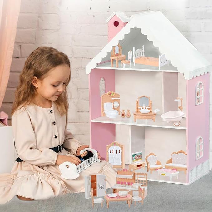 35 Pcs Dollhouse Furniture Accessories Set Mini House Furniture Small Dollhouse - Image 4