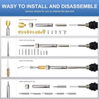 Wood Burning Kit, 2 Set WoodBurning Tool Adjustable Temperature 200~450 ℃ - Image 6