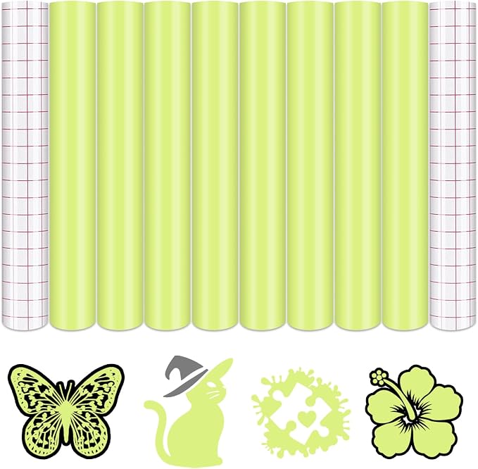 Tintnut Boho Permanent Vinyl 8 Sheets 12''x10'' Olive Green Adhesive Vinyl | by Tintnut