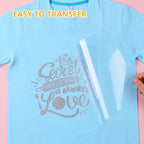HTVRONT Black Glitter Heat Transfer Vinyl, Iron on Vinyl - Image 6
