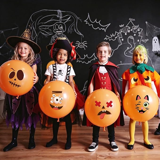 LOMIMOS Halloween Pumpkin Decorating Stickers, Large Jack-O-Lantern | Make - Image 5