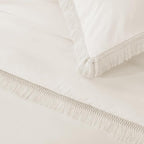 Andency Comforter Full Size Set Beige, 3 Pieces Boho Tassel Lightweight Bedding - Image 9