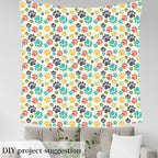 Feelyou Dog Paws Fabric by The Yard, Cute Pet Dogs Upholstery Fabric - Image 3
