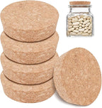 BENECREAT 6pcs Cork Bottle Stoppers, Tapered Design, 3.15in Diameter, by BENECREAT