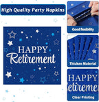 Qyeahkj 50 Guests Retirement Plates and Napkins Party Supplies Happy Retirement - Image 4