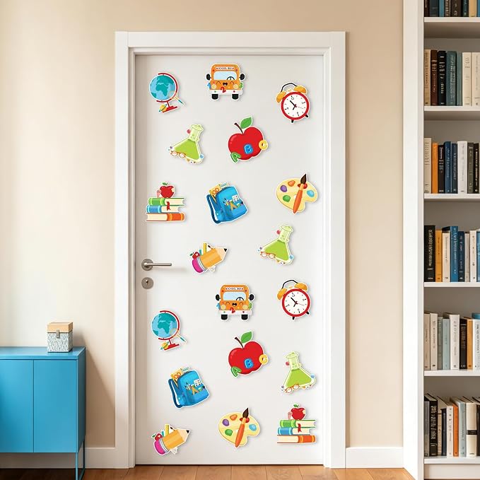 54Pcs Back to School Cutouts, Classroom Theme Bulletin Board Decoration - Image 6