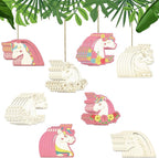 24 Pcs Unfinished Wood Unicorn Cutouts Wood Frame Embellishments - Image 7