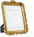 Cuspin 8x10 Gold Vintage Picture Frame, Ornate Floral Resin Photo Frame by Cuspin