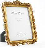 Cuspin 8x10 Gold Vintage Picture Frame, Ornate Floral Resin Photo Frame by Cuspin