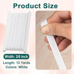 Airisoer 3/8 Inch Elastic Band for Sewing, 12 Yard High Elasticity Sewing - Image 2