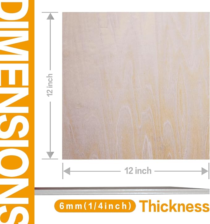 16 Pack Basswood Sheets 1/4 inch, 6mm Basswood - Image 6