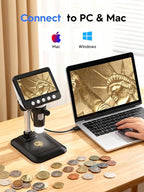 Coin Microscope, 4.3" LCD USB Digital 1000X 1080P Coin Magnifier | 8 Adjustable - Image 7