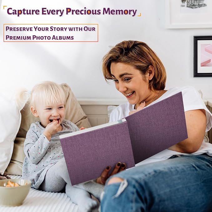 Artfeel Photo Album Self Adhesive Scrapbook, 60 Pages Large Photo Book - Image 6