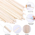 240 Pcs Balsa Wood Square Dowel Rods 1/8 x 1/8 x 12 Inch | Smooth Unfinished - Image 3