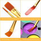 Acrylic Paint Brush Set, 1 Packs / 10 pcs Watercolor Brushes Painting Brush - Image 5