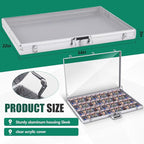 Trade Show Display Case Table Top Portable Aluminum Sports Card Display Case - Image 2