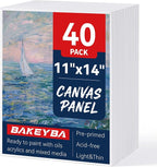 40Pcs 11x14inch Canvas Boards for Painting, Art Canvas Panels 100% Cotton | by Unknown