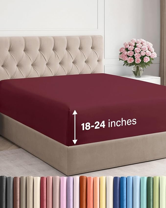 Extra Deep Cal King Fitted Sheet by CGKUnlimited