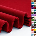 Red Large Felt Fabric 36" x 36", 1.4 mm Soft Felt Sheet, Nonwoven Fabric by ZANEXIR
