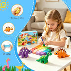 Air Dry Clay Dinosaur Kit for Kids, 12 Dino Skeleton Craft Set | 12 individual - Image 6