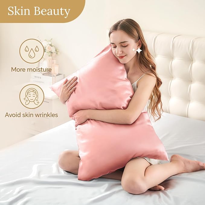 INFIIXSO Mulberry Silk Pillow Cases King Size Set of 2, Silk Pillowcase - Image 3