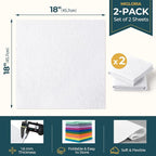 Felt Fabric Sheet 18 x 18 Inch, 1.6mm Thick | Soft and Flexible Nonwoven - Image 2