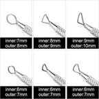 DIYOOHOMY 6 Pcs Clay Sculpting Tools Set, Metal Polymer Clay Ribbon Loop Tool - Image 2