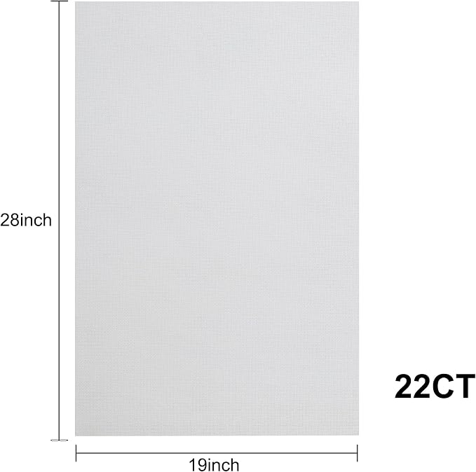 Aida Cloth 22 Count Cross Stitch Fabric, 19×28inch | 100% Cotton Fabric - Image 2