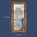 Crossroads Home Décor Footprints in the Sand Inspirational Wall Art - Image 3