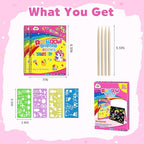 ZMLM Scratch Paper Art-Crafts Gift: 2 Pack Rainbow Notebooks Supplies Toys - Image 7