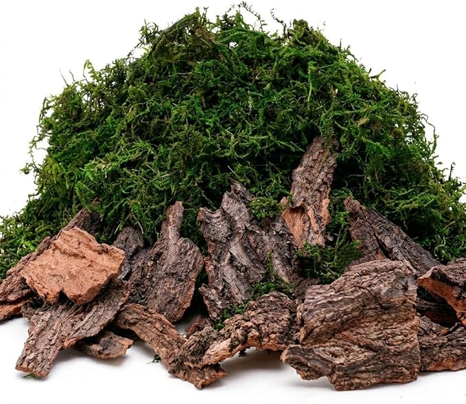 BYHER Fake Moss for Crafts, Tree Bark for Crafts, Floral Arrangements by Byher