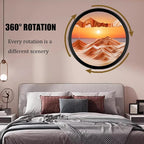 TNSLGHS Moving Sand Art, Wall Mounted Sand Art Liquid Motion, 360°Rotate Moving - Image 2