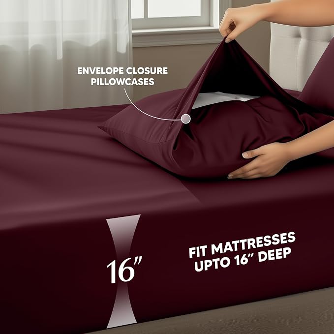 Utopia Bedding King Size Sheet Set – 4 Piece Bed Sheets, Soft and Breathable - Image 4
