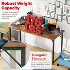 PayLessHere | 55 Inch Computer Desk | Vintage | Office Desk - Image 6