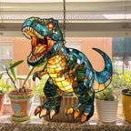 Fierce T-rex Acrylic Suncatcher Stained Glass Effect Window Car Hanging - Image 4