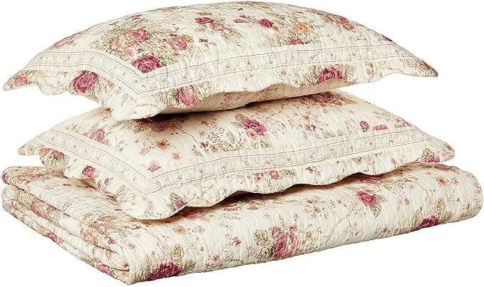 Greenland Home Antique Rose King Quilt Set - Image 9