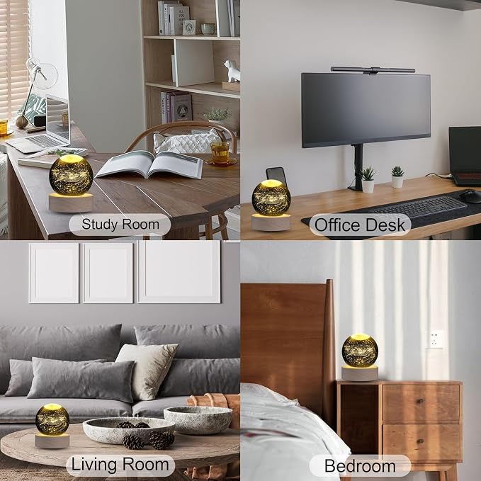 MAIBAOTA 3D Solar System Space Balls 2.4 Inches Crystal Ball Astronomy Decor - Image 7