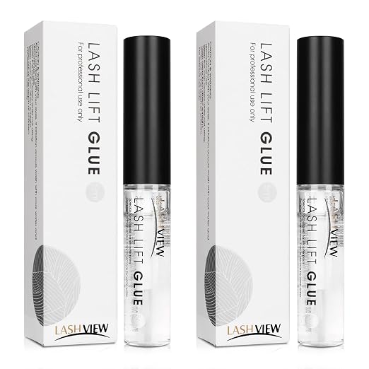 LASHVIEW Lash Lift Glue 2pcs, Eyelash Perm Adhesive, No Irritation and Odorless by LASHVIEW