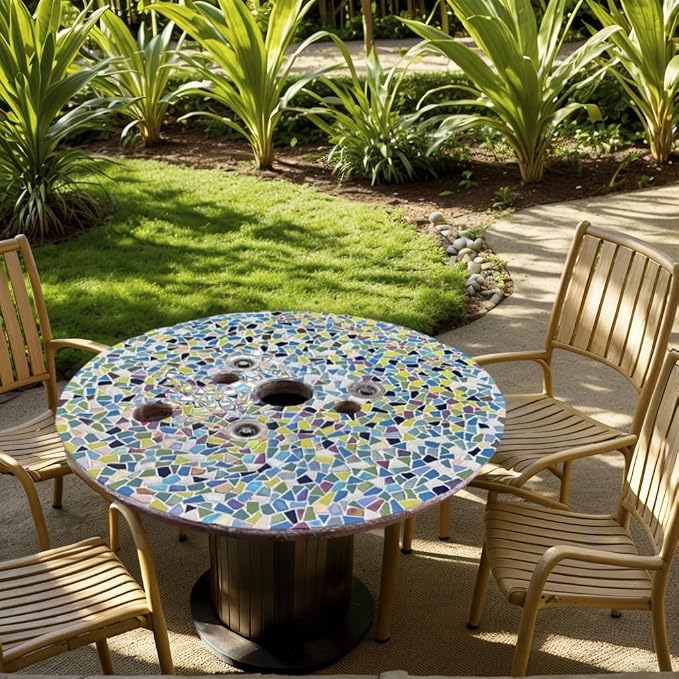 Youway Style Blue Glass Mosaic Tiles - Image 4