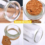 30Pcs Small Glass Jars with Cork Lids, 3.4oz Mini Potion Bottles | 100ml Small - Image 3
