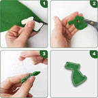 20PCS Green Felt Fabric Sheets - Image 4